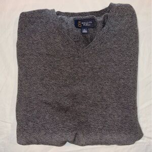 Wallin & Bros Charcoal V-Neck Men's Sweater